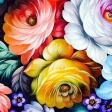 Схема вышивки «Цветы»