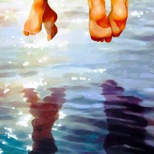 Схема вышивки «У реки»