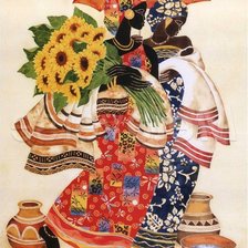 Схема вышивки «Африканки 4»