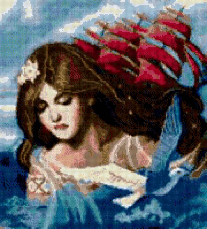 алые паруса - девушка, море, корабль - предпросмотр