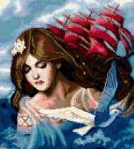 Схема вышивки «алые паруса»