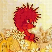 Схема вышивки «ежик»