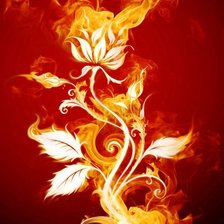 Схема вышивки «огненной цветок»