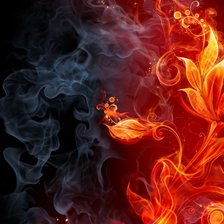 Схема вышивки «огненной цветок»