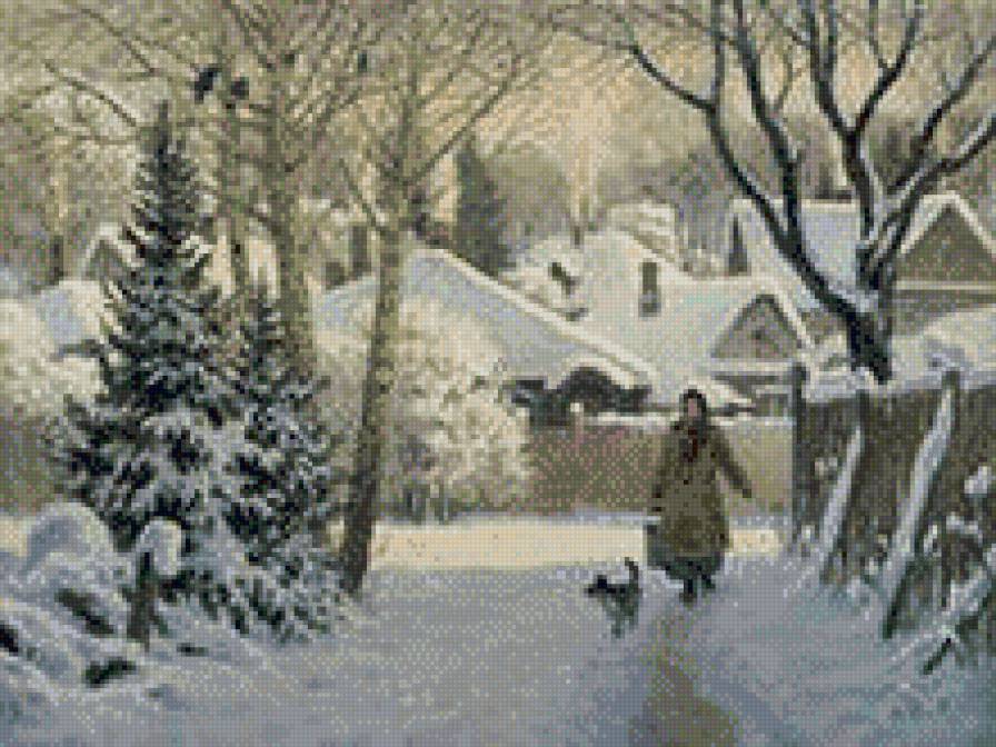 зимние вечера - зима - предпросмотр