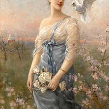 Схема вышивки «голубиная почта»