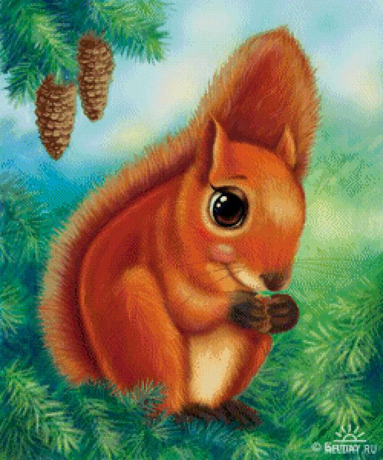 Белочка - животные - предпросмотр