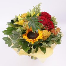 Схема вышивки «Букет  с подсолнухом.»