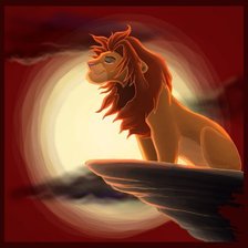 Схема вышивки «король лев»