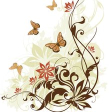 Схема вышивки «бабочки»