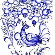 Для скатерти гжель