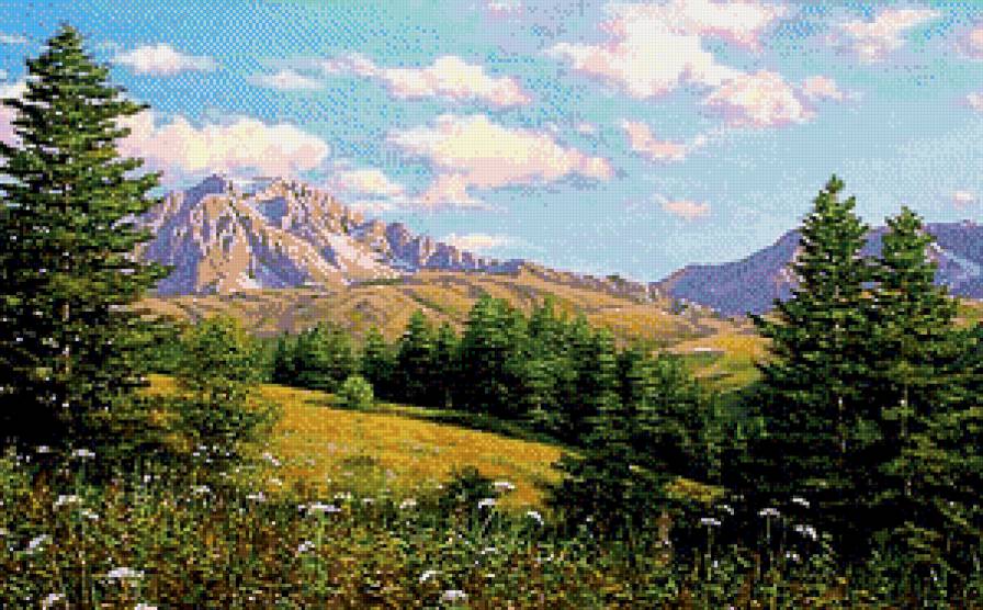 В горах - лес, горы, пейзаж - предпросмотр