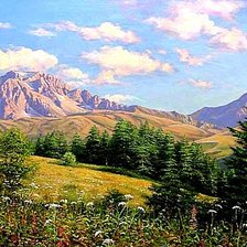 Схема вышивки «В горах»