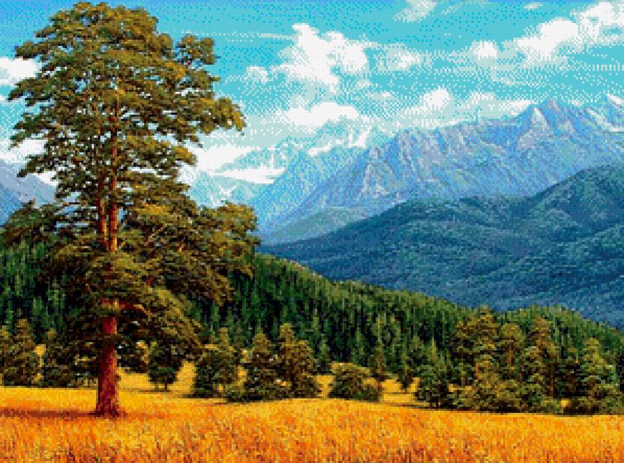 Поэзия гор - лес, горы, пейзаж - предпросмотр