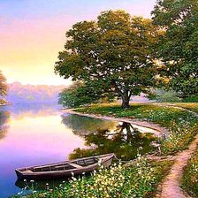 Схема вышивки «Туманным утром»