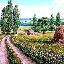 Схема вышивки «Пора сенокоса»