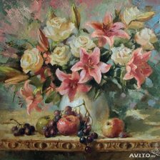 Схема вышивки «букет лилий»