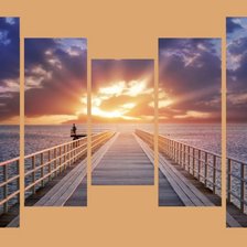 Схема вышивки «полиптих восход на море»