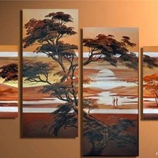 Схема вышивки «закат в Африке»