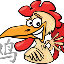 Схема вышивки «Год петуха»