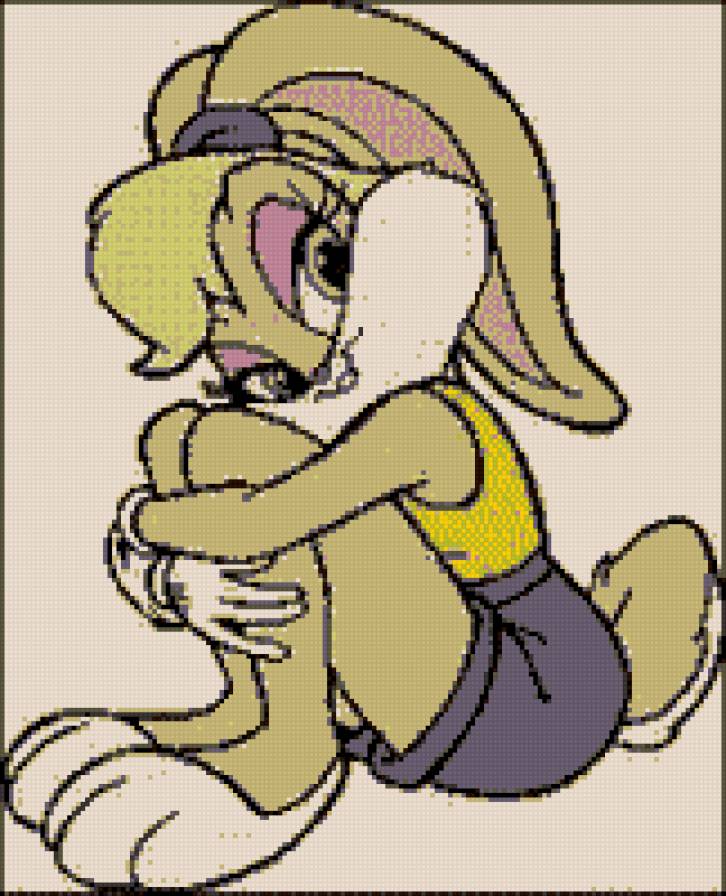 красавица зая - в ожидании, мультяшка, заяц - предпросмотр