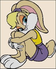 Схема вышивки «красавица зая»