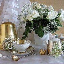 Схема вышивки «чайный натюрморт»