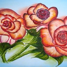 Схема вышивки «розы»