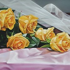 Схема вышивки «желтые розы»