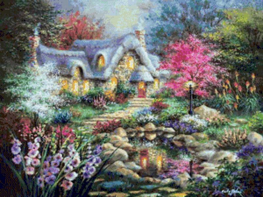 домик - картина - предпросмотр