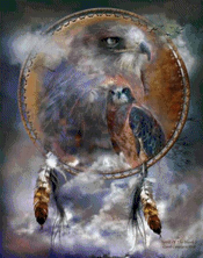 Дух сокола (Carol Cavalaris) - каваларис, сокол, тотем - предпросмотр