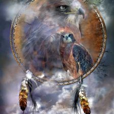 Схема вышивки «Дух сокола (Carol Cavalaris)»