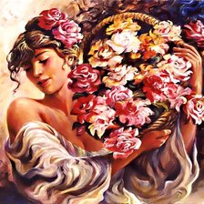 Схема вышивки «Красота женщины»