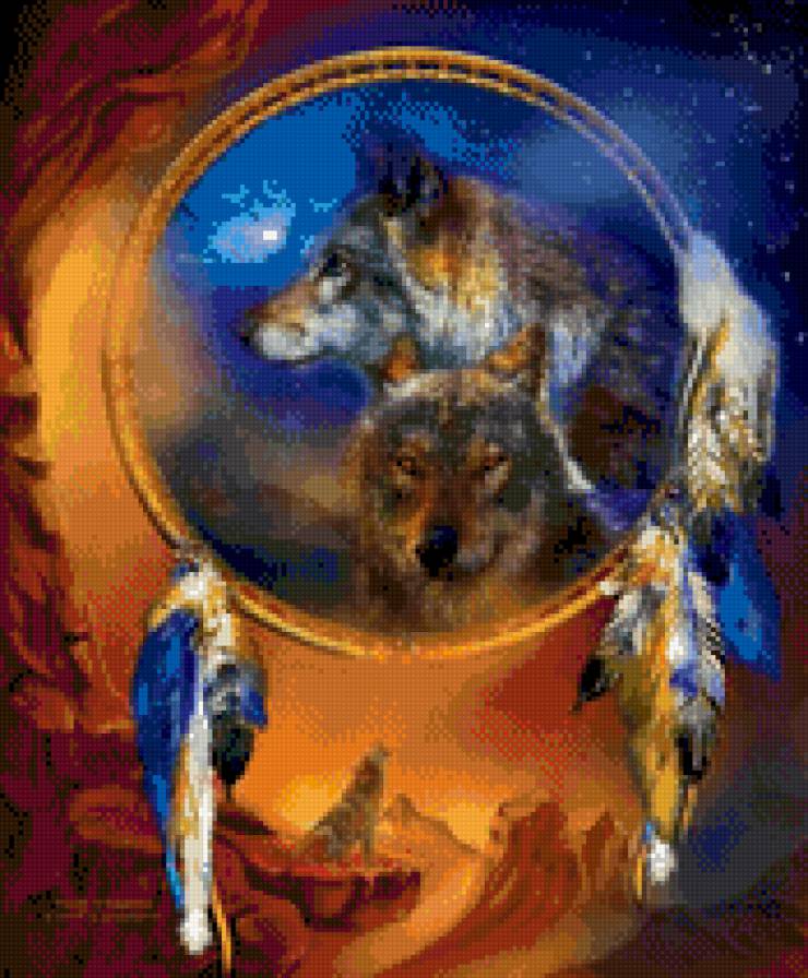 Дух волка-2 (Carol Cavalaris) - тотем, волк, каваларис - предпросмотр