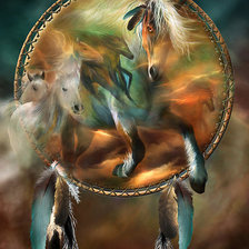 Схема вышивки «Дух свободы (Carol Cavalaris)»