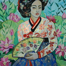 Схема вышивки «Кисэн»