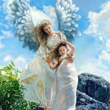 Схема вышивки «ангел-хранитель»