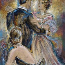 Схема вышивки «танец»