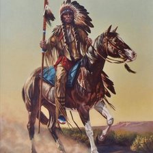 Схема вышивки «Чингачгук»