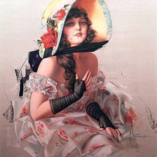 Схема вышивки «красотка»