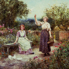 Схема вышивки «Сельский пейзаж»