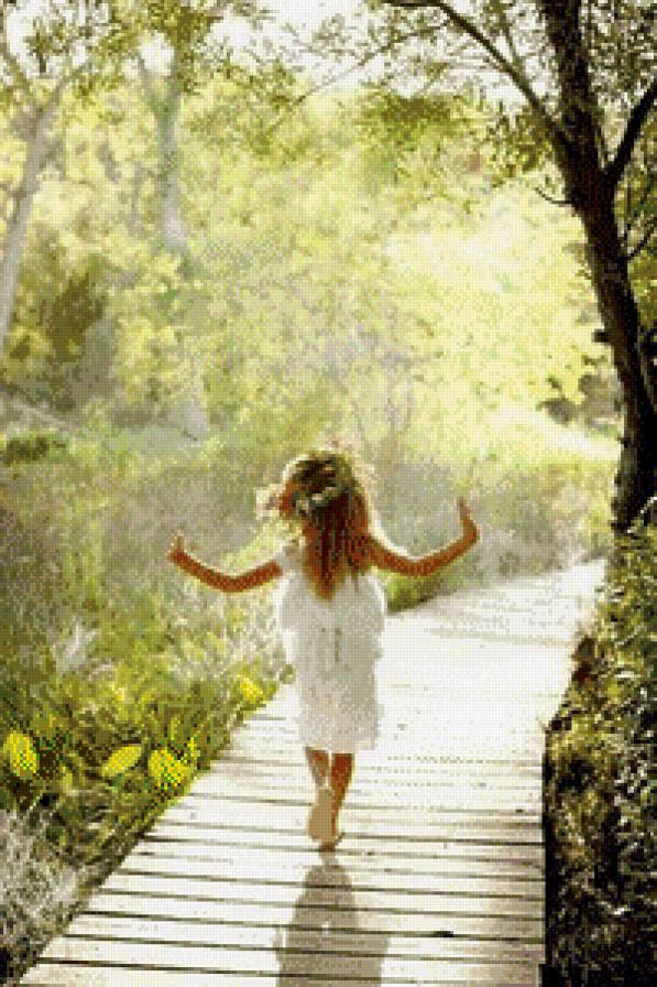 Весна - природа, девочка, пейзаж, весна - предпросмотр