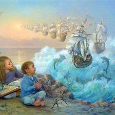 Схема вышивки «детские сны»