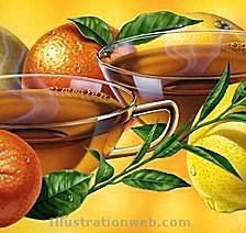 Схема вышивки «хотите чая?»