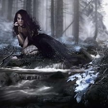 Схема вышивки «Ведьма»