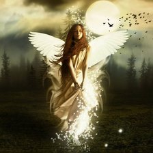 Схема вышивки «Рыжеволосый ангел»