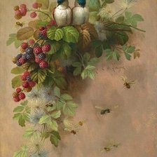 Схема вышивки «Птицы»