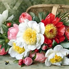 Схема вышивки «Цветы»