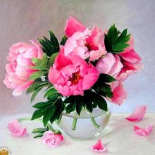 Схема вышивки «пион2»