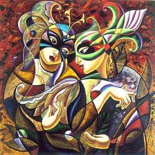 Схема вышивки «маскарад»